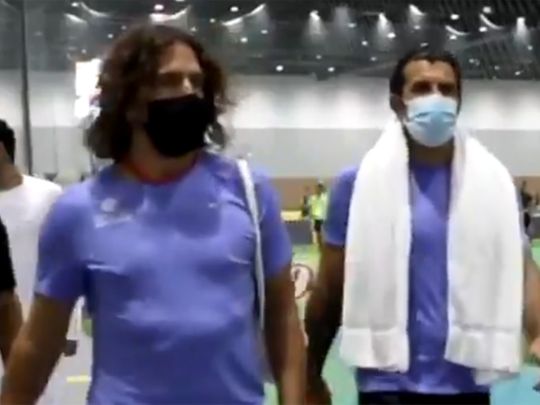 WATCH: Figo, Seedorf, Puyol light up friendly for Dubai Fitness Challenge