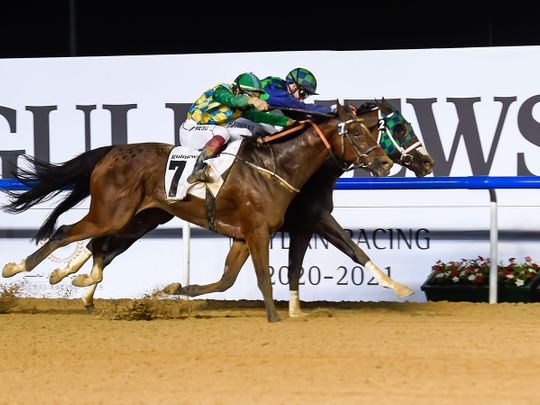 In photos: Thrilling Gulf News night of horse racing at Meydan