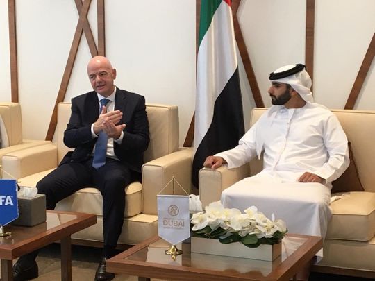 Fifa President Gianni Infantino makes a strong pitch for football in Dubai