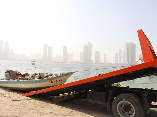 Watch: Sharjah Municipality seizes 213 abandoned boats