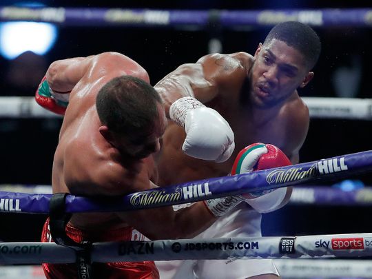 Anthony Joshua knocks out Kubrat Pulev to set up potential Fury fight