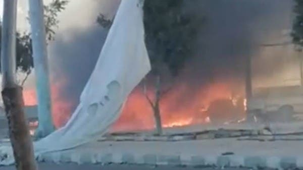 عشرات الضحايا بانفجار وحريق محطة للغاز وسط اليمن