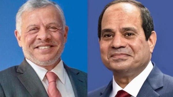 الرئيس السيسي يؤكد للملك عبد الله دعم مصر التام لاستقرار الأردن